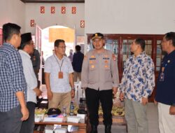 Kapolres Bima Kota Pantau Langsung Situasi Pengajuan Bacaleg Parpol di KPU Kota Bima