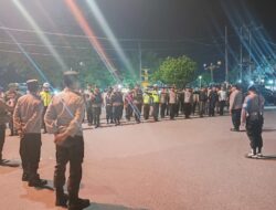 Polres Bima Kota dan Personil Gabungan Patroli Malam, Amankan Belasan Orang Berpesta Miras