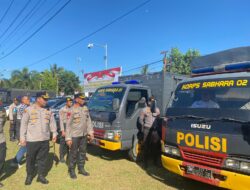 Kapolres Bima Kota Dampingi Tim Itwasum Mabes Polri Cek Alut dan Alsus  Kesiapan Pengamanan Pemilu