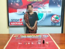 Doyan Isap Sabu, Seorang Warga Kota Bima Diringkus Tim Opsnal Polsek Rasbar
