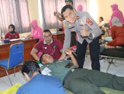 Kegiatan Kemanusiaan Donor Darah, Semarak HUT Bhayangkara ke 77 Polres Bima Kota