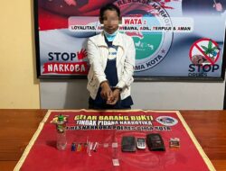 Tim Opsnal Sat Res Narkoba Tangkap Pria Swasta, Kuasai Narkotika Jenis Sabu