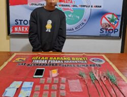 Kantongi Ganja Kering Oknum Mahasiswa Bersenjatakan Ketapel Panah ini, Dibekuk Tim Opsnal Sat Res Narkoba