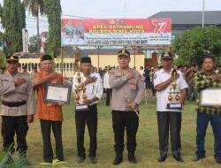 Kapolres Bima Kota Pimpin Apel Satkamling Jelang Pemilu Serentak 2024