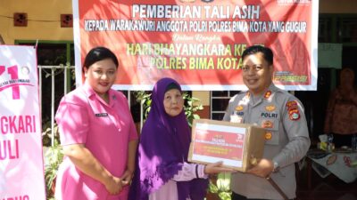 Jelang Hari Jadi Korps Bhayangkara, Kapolres Bima Kota Sambangi Keluarga Warakawuri, Beri Tali Asih
