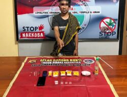 Tim Opsnal Sat Resnarkoba Polres Bima Kota  Ringkus Seorang Pengguna Sabu Asal Kota Bima
