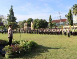 Kapolres Bima Kota Pimpin Upacara Gelar Pasukan Operasi Patuh Rinjani 2023