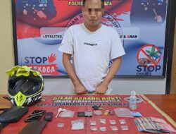 Tim Opsnal Sat Res Narkoba Sergap Pengedar 8 Klip Sabu Berat 28,21 Gram dan 2 Butir Ineks