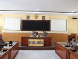 Kapolres Bima Kota Pimpin Simak Vicon  Arahan Awal Audit Kinerja dari Itwasda Polda NTB