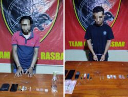 Gerebek Narkoba, Tim Opsnal Polsek Rasbar Ringkus Dua Warga Kota Bima Doyan Nyabu