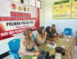 Polwan Polres Bima Kota Kampanye Anti Kekerasan Seksual pada Perempuan dan Anak