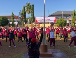 Semarak Dirgahayu Kemerdekaan Indonesia, Polres Bima Kota Gelar Olahraga Bersama