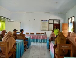 Sambang SMPN 9 Kota Bima, Sat Lantas Polres Bima Kota Ingatkan Dewan Guru Pentingnya Taat Berkendara