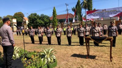 Kapolres Bima Kota Pimpin Sertijab Waka Polres Bima Kota dan Sejumlah Pejabat Utama Polres Bima Kota