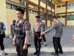 Waka Polres Bima Kota Dampingi Bidpropam Polda NTB Saat Gaktibplin Personil