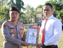 Ungkap Kasus Pembunuhan Dalam Waktu 2 Jam, Polsek Sape Raih Penghargaan