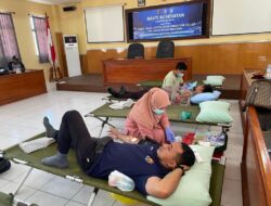 Bakti Kesehatan Donor Darah Meriahkan Hari Lalu Lintas Bhayangkara ke-68