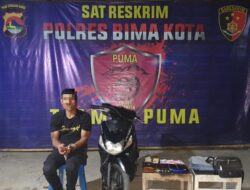 Jual Sepeda Motor Hasil Curian Rp 20 Juta, Pelaku Berikut Penadah ini Berujung Diborgol Tim Opsnal Sat Reskrim Polres Bima Kota