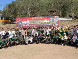 Kapolres Bima Kota Hadiri Upacara Pembukaan TNI Manunggal Membangun Desa di Riamau Wawo Bima