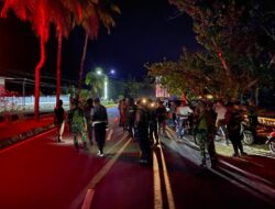 Polres Bima Kota dan Anggota TNI Gelar Patroli Gabungan untuk Meningkatkan Kesadaran Kamtibmas di Wilayah Hukum