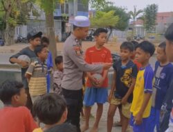 Potret Polisi Peduli, Bripda Rodho Ramadani Ajarkan Hafalan AL-Quran Kepada Anak-anak