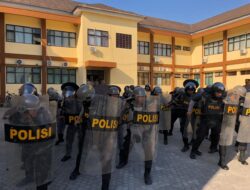 Latihan Dalmas Polres Bima Kota, Meningkatkan Kemampuan Personil Menyambut Pemilu 2024