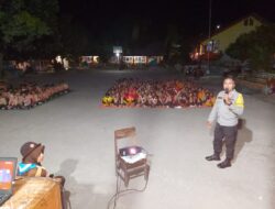 Personil Polsek Wawo Menjadi Pemateri Kesehatan Jiwa Pada Kegiatan Kemah SMPN 1 Wawo