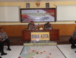 Latpra Ops Mantap Brata Rinjani 2023 Polres Bima Kota dan Latihan Tactical Flour Game, Mematangkan Kemampuan Polri untuk Pengamanan Pemilu 2023 – 2024