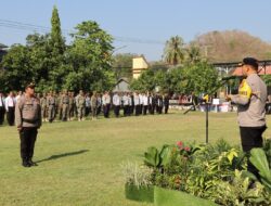 Apel Gelar Pasukan Mantap Brata Rinjani 2023-2024 Menyongsong Pemilu 2024