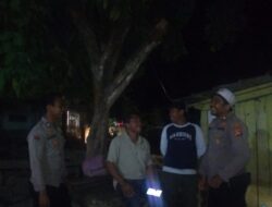 Secara Aktif Polsek Monta Polres Bima Laksanakan Patroli  Cipkon  Malam Hari