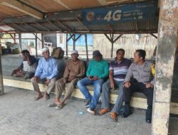 Bhabinkamtibmas Kelurahan Jatibaru Timur Berikan Himbauan Kamtibmas Menjelang Pemilu 2024