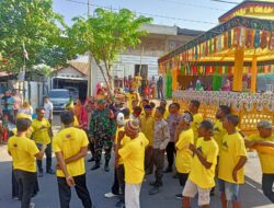Personil Polres Bima Kota Sukseskan Pengamanan Upacara Adat Hanta U’A Pua di Kel. Melayu hingga Museum Asi Mbojo