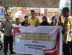 Waspada Tindak Perdagangan Orang, Polsek Donggo Sosialisasi  Ke Masyarakat