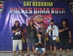 Tim Puma I Polres Bima Kota Kolaborasi Tim Intelmob Berhasil Amankan Terduga Pelaku Kasus Pencurian
