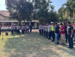 Kasatgas Humas Polres Bima Pimpin Apel Pagi Operasi Mantap Brata Rinjani 2023-2024