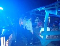 Blue Light Patrol, Polsek Donggo Imbau Masyarakat Jaga Kamtibmas Jelang Pemilu 2024