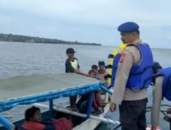 Patroli Rutin Sat Polairud Polres Bima , Pastikan Keamanan  Perairan Teluk Bima Jelang Pemilu 2024.