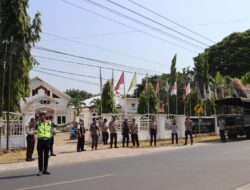 Operasi Mantap Brata, Polres Bima Kota Melaksanakan Patroli di Kantor KPU dan Bawaslu Kota Bima