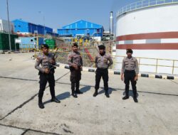 Anggota Unit Pamobvit Sat Samapta Polres Bima Kota Melaksanakan Pengamanan Obyek Vital PLTMG Bonto Bima