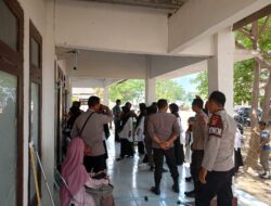 Unit Patmor dan Polsubsektor Daru Laksanakan Pengamanan Seleksi P3K di Kampus Vokasi Unram Bima