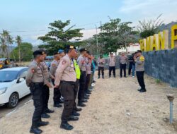 Karendal  Operasi Mantap Brata Polres Bima Pimpin Apel dan Berikan Penekanan Kepada Personel Yang Terlibat OMB