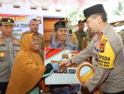 Kapolda NTB Resmikan Rumah Sejahtera Terpadu dan Bagi-bagi Sembako di Kelurahan Panggi Kota Bima