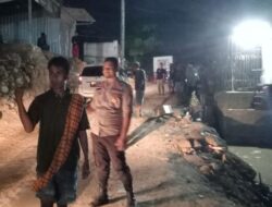 Gerak Cepat Polsubsektor Daru Urai Kemacetan di Desa Sondosia