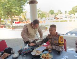 Pastikan Sehat, Kasubgas Ban Ops Dokkes OMB Rinjani 2023-2024 Bima Laksanakan Pengecekan  Kesehatan Pejabat OMB