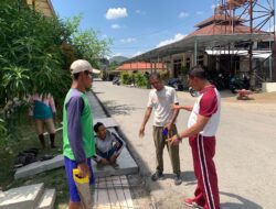 Waka Polres Bima Kota Ajak Seluruh Personel Bersih-Bersih Halaman Mako Polres Menjelang Musim Penghujan