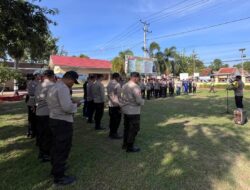 Karendal OPS Mantap Brata Polres Bima Beri Arahan Pada Apel Persiapan Personel OMB 2023-2024