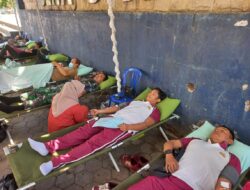 Personil Polres Bima Kota Sumbangkan Darah dalam Kegiatan Donor Darah oleh Paguyuban Marga Tianghoa