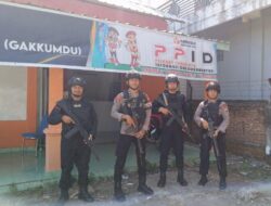 Pastikan Keamanan Menjelang Pemilu, Unit Patmor Sat-samapta Polres Bima Intensifkan Patroli di KPU dan Bawaslu