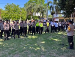 Pimpin Apel  Operasi Mantap Brata 2023-2024, ini Penyampaian Kasetops  Polres Bima