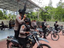 Jelang Pemilu dan Pilpres 2024  Sat-samapta Polres Bima Gelar Latihan  Peningkatan  Kemampuan Personel